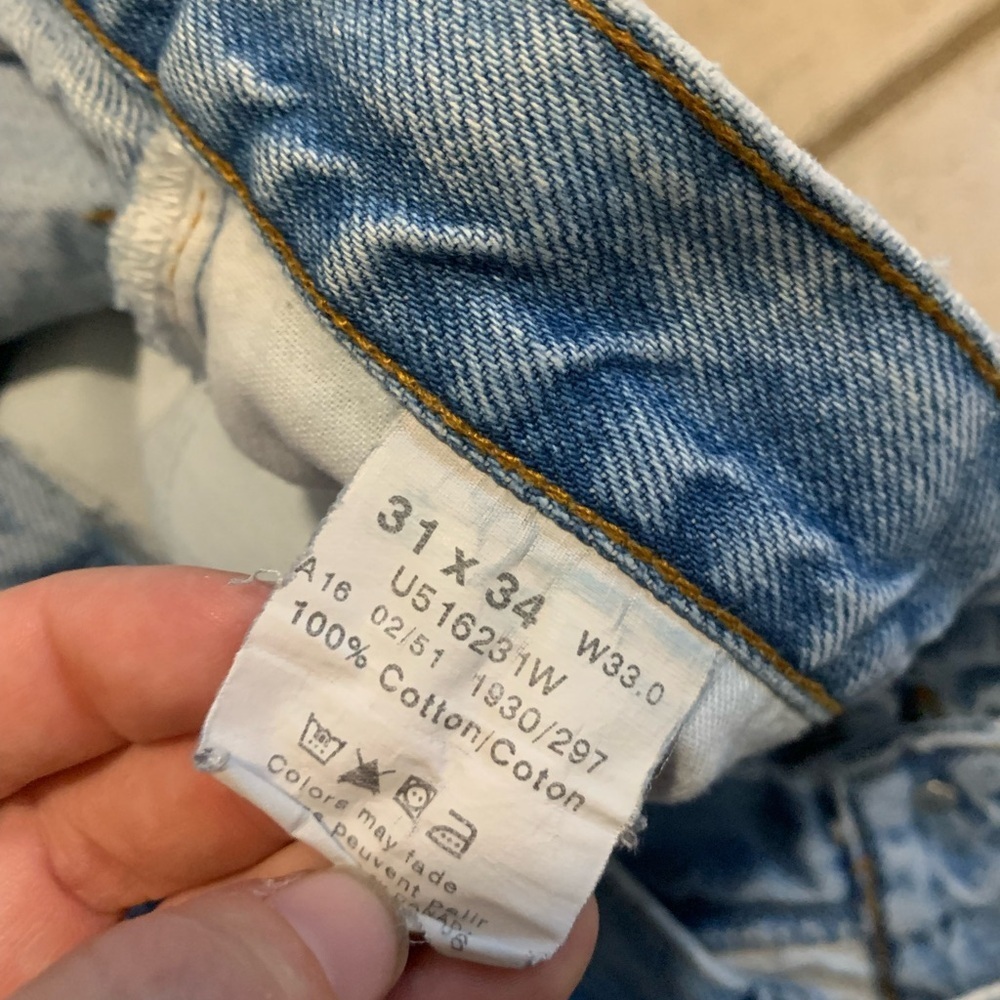 💜 Denver Hayes 31x34 Light Wash Straight Leg Jeans 100% Cotton - Picture 3 of 8